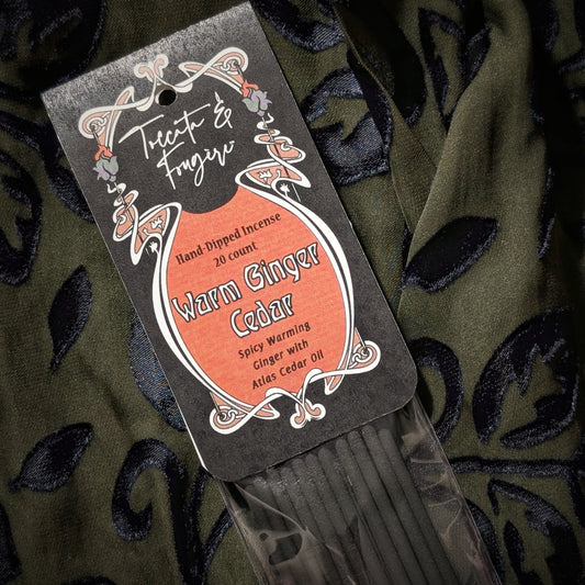 Toccata & Fougère™ Warm Ginger & Cedar Hand-Dipped Incense