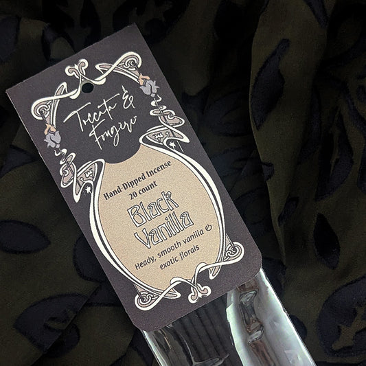 Toccata & Fougère™ Black Vanilla Hand-Dipped Incense