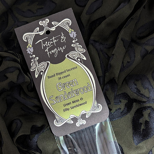Toccata & Fougère™ Green Sandalwood Hand-Dipped Incense