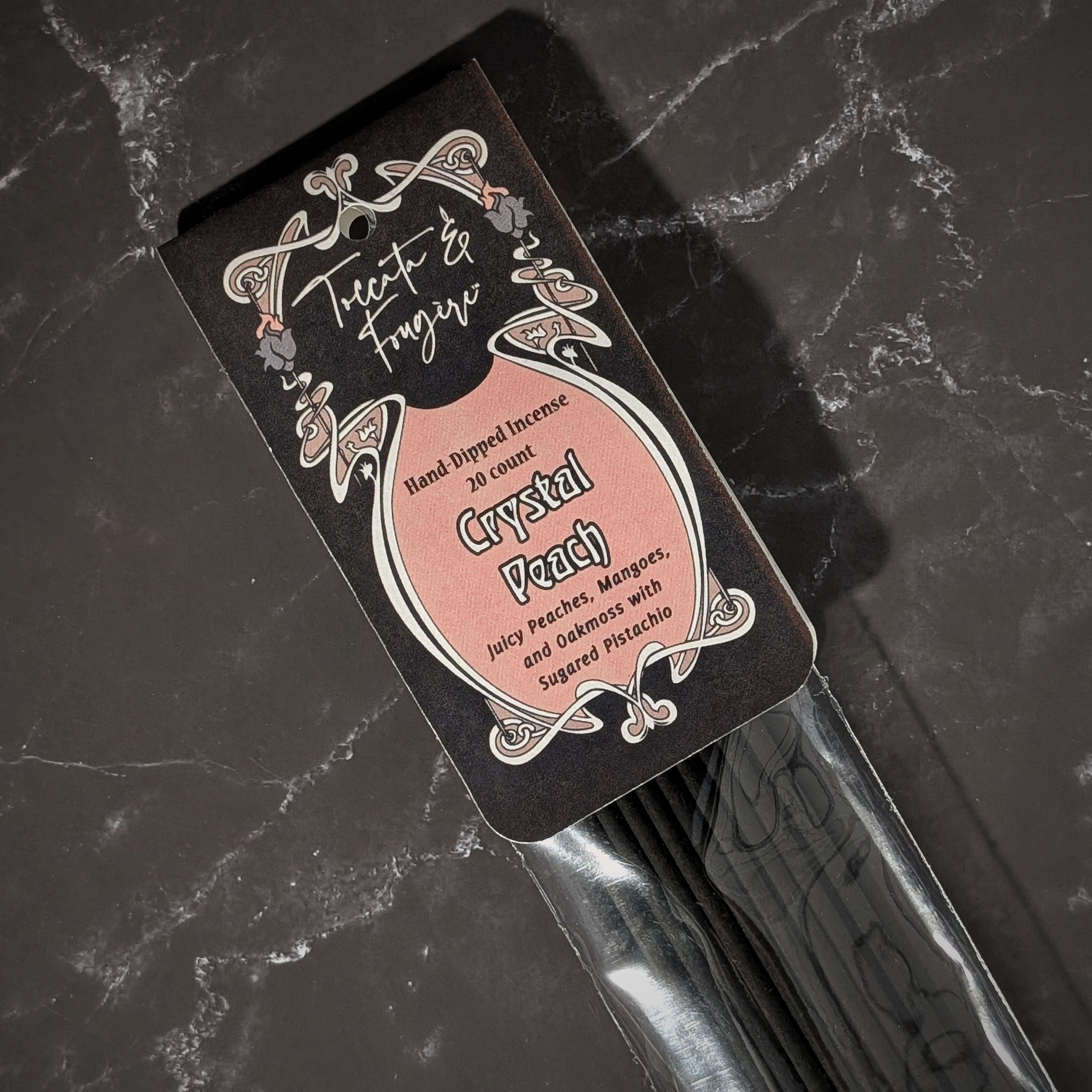 Toccata & Fougère™ Crystal Peach Hand-Dipped Incense