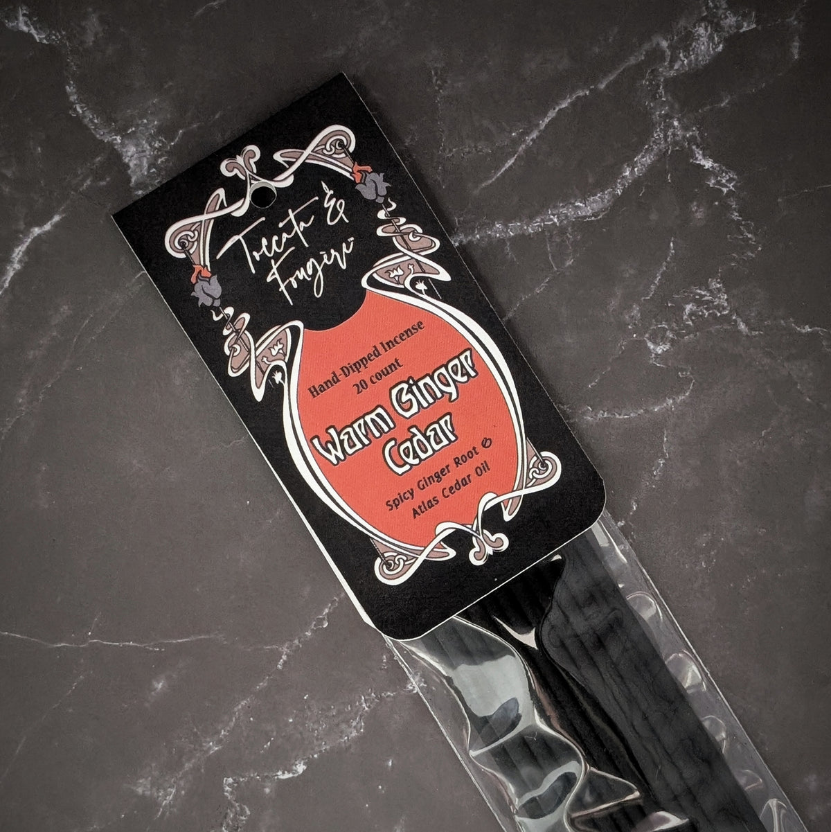Toccata & Fougère™ Warm Ginger & Cedar Hand-Dipped Incense