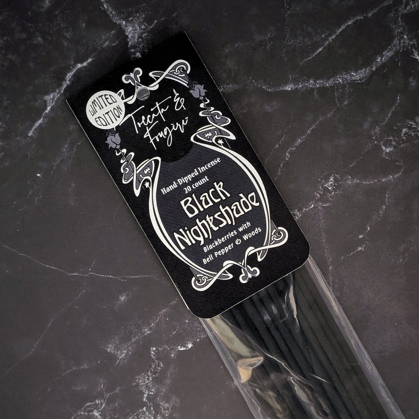 Toccata & Fougère™ Black Nightshade Hand-Dipped Incense
